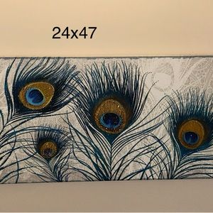 Large Peacock Canvas Print